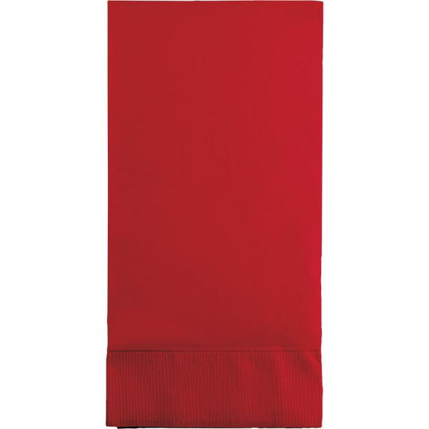 Value Pack Creative Converting 600-Count Touch of Color Paper Beverage Napkins Classic Red 